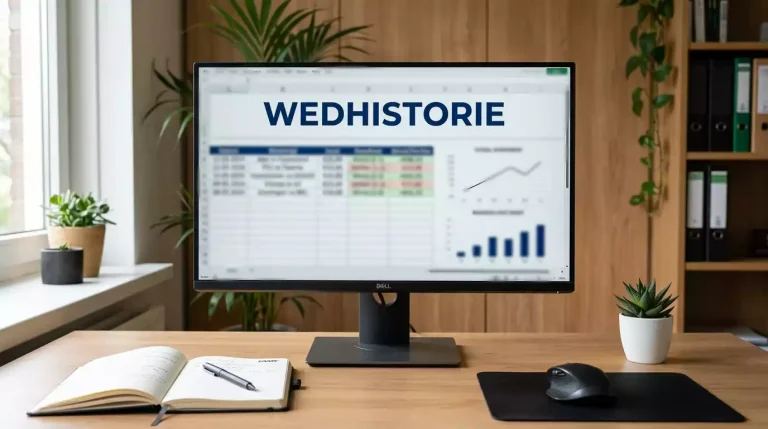 Spreadsheet met wedresultaten en grafieken op een computerscherm
