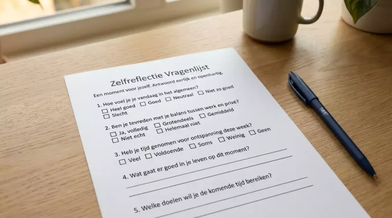 Vragenlijst formulier met pen voor gokgedrag zelftest